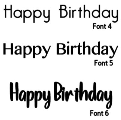 Happy Birthday Cake Topper