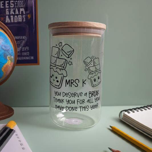 Large Personalised Teachers Gift | Chocolate | Lollie Jars