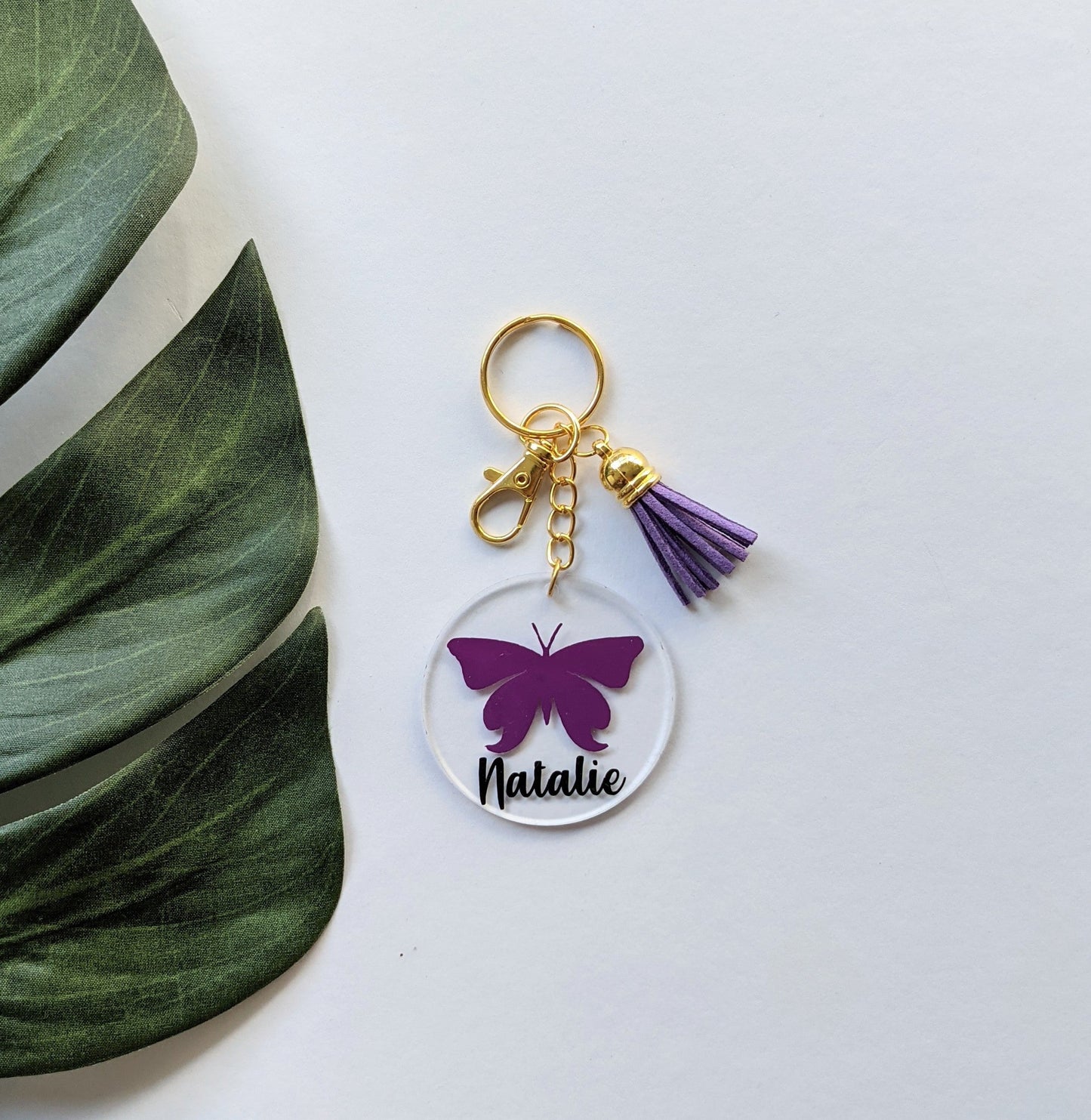 Round Acrylic Keyring | Bag Tags | Keychain