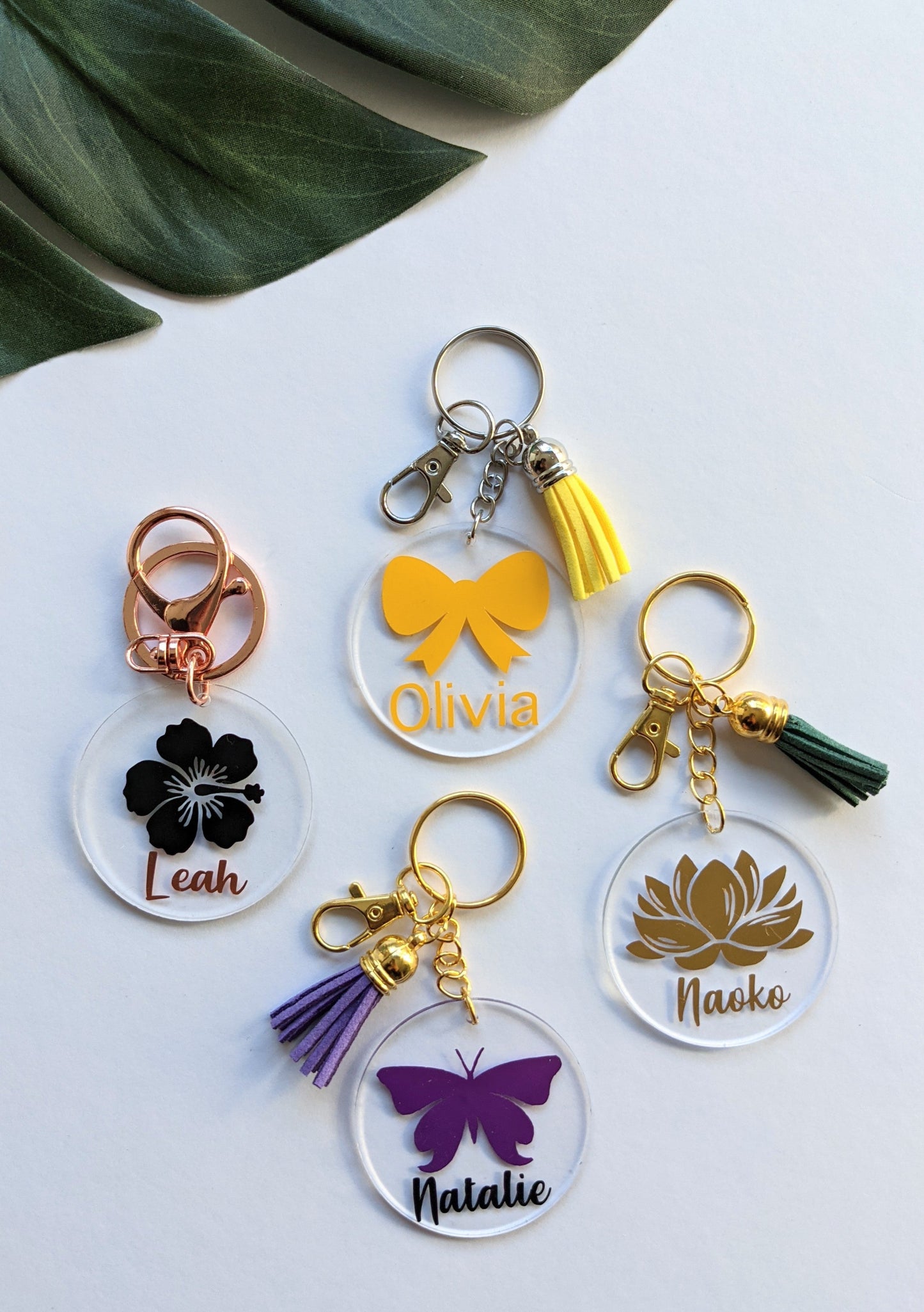 Round Acrylic Keyring | Bag Tags | Keychain