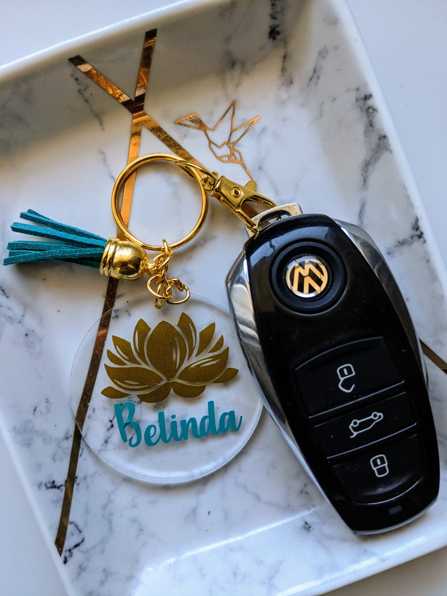 Round Acrylic Keyring | Bag Tags | Keychain