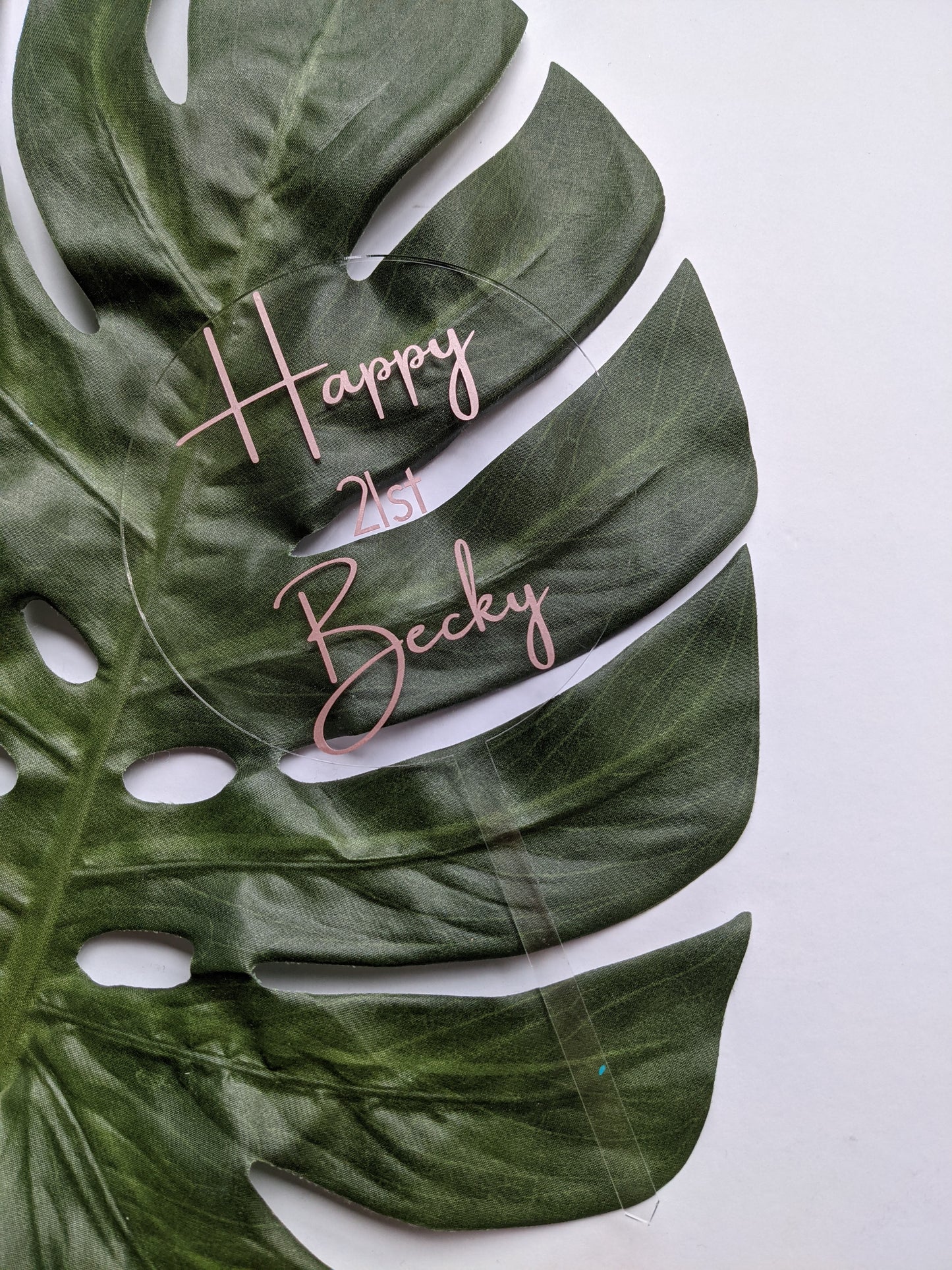 Birthday Cake Topper personalised with Name and Age