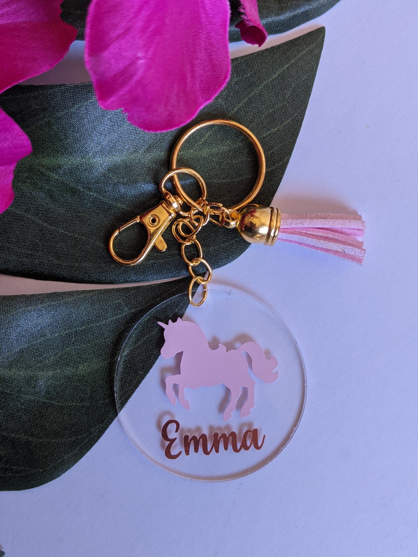 Round Acrylic Keyring | Bag Tags | Keychain
