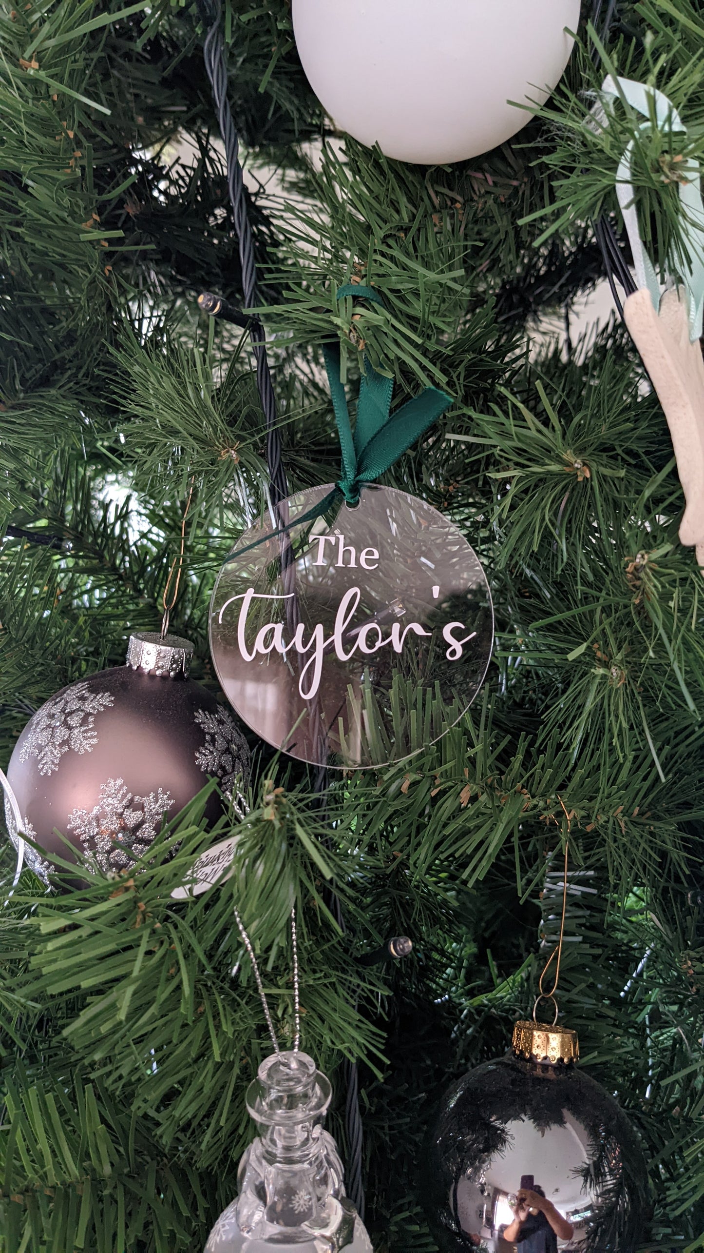 Personalised Family Christmas Ornaments | Acrylic Tree Decorations