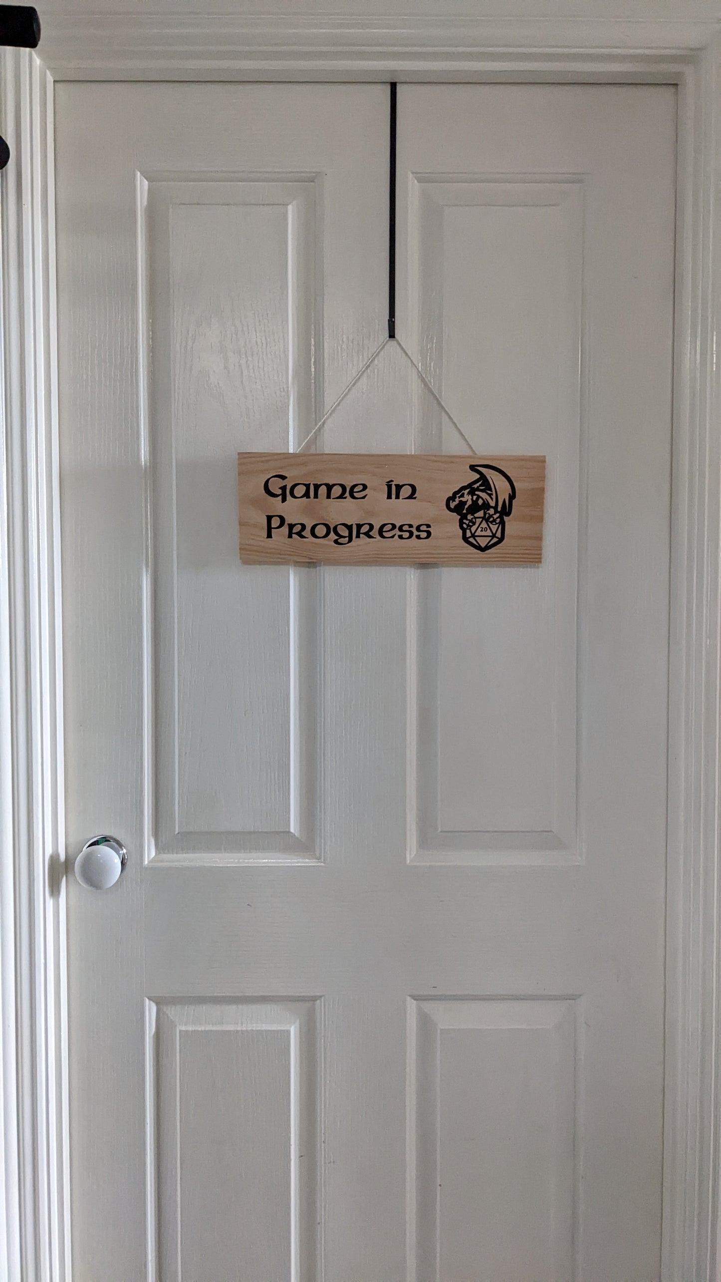 Dungeons & Dragons Door Sign |Gamer Sign | DND | Do not Disturb | Game in Progress | Kids Gaming