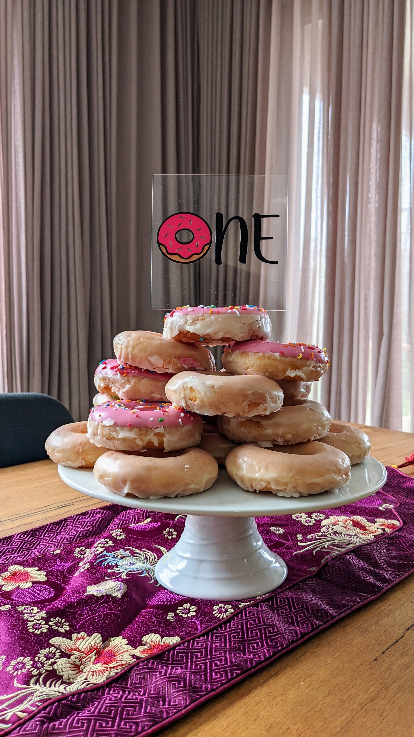 *CLEARANCE* 1st Birthday Donut Cake Topper - ONE