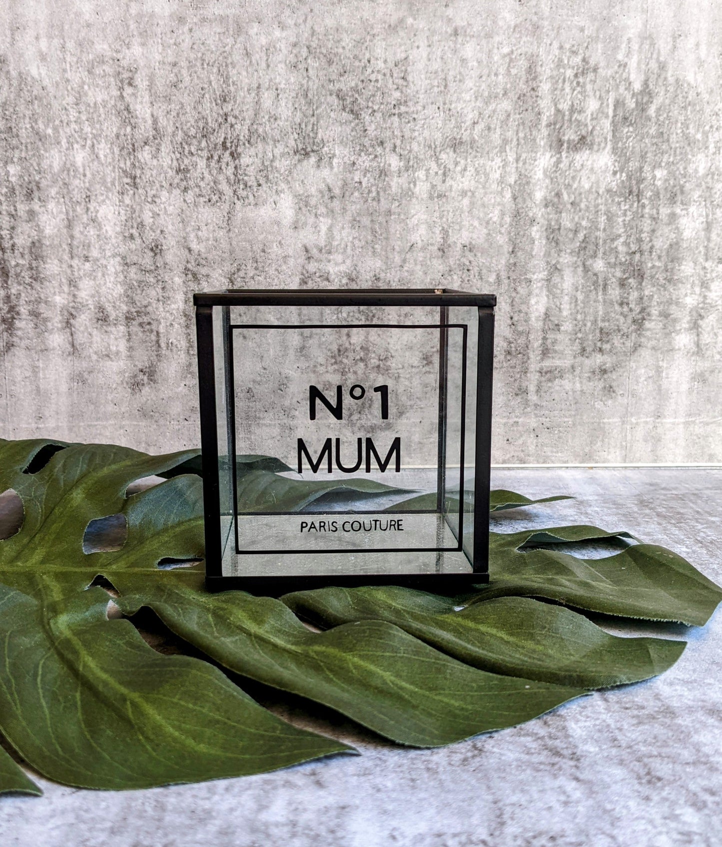 Square Glass Candle Holder