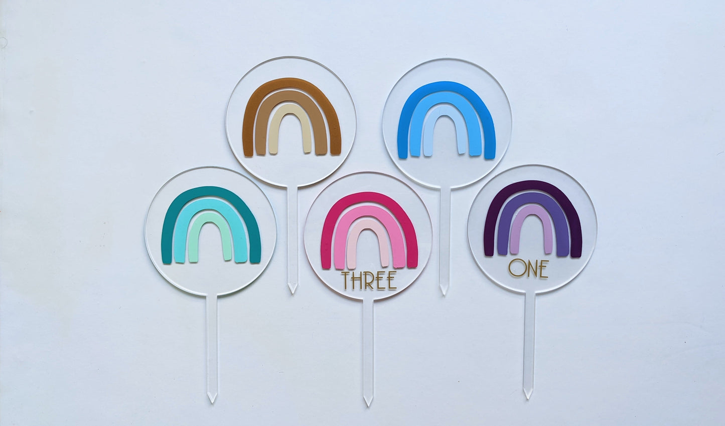 Rainbow Cake Topper