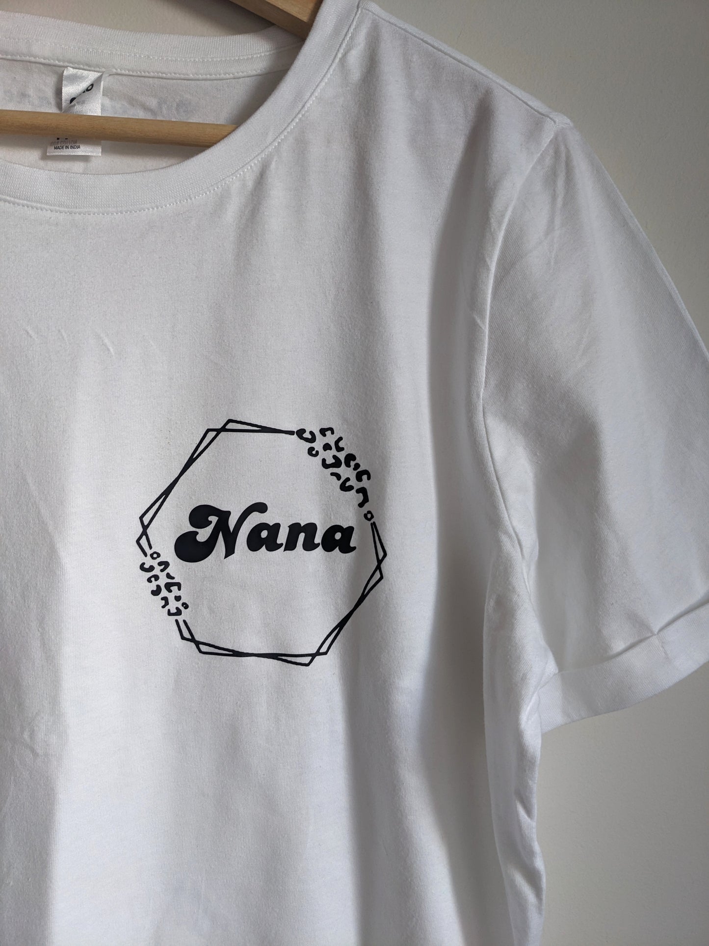 Mama White Cotton T-Shirt