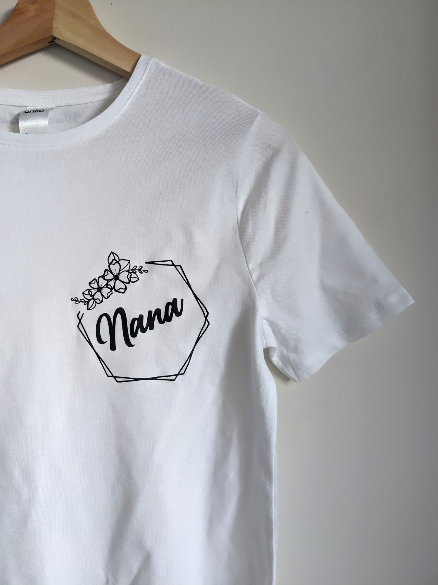 Mama White Cotton T-Shirt