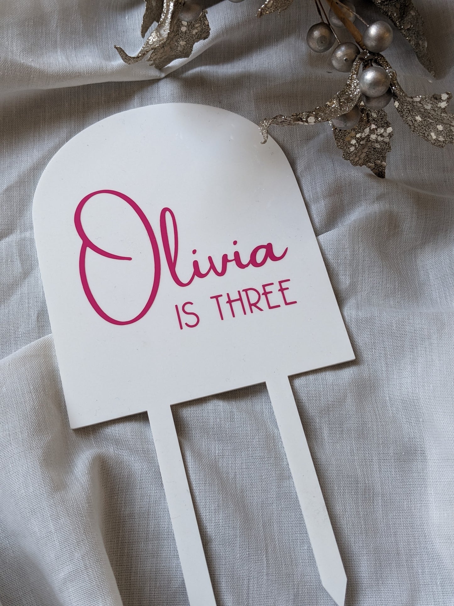 Personalised Birthday Arch Cake Topper