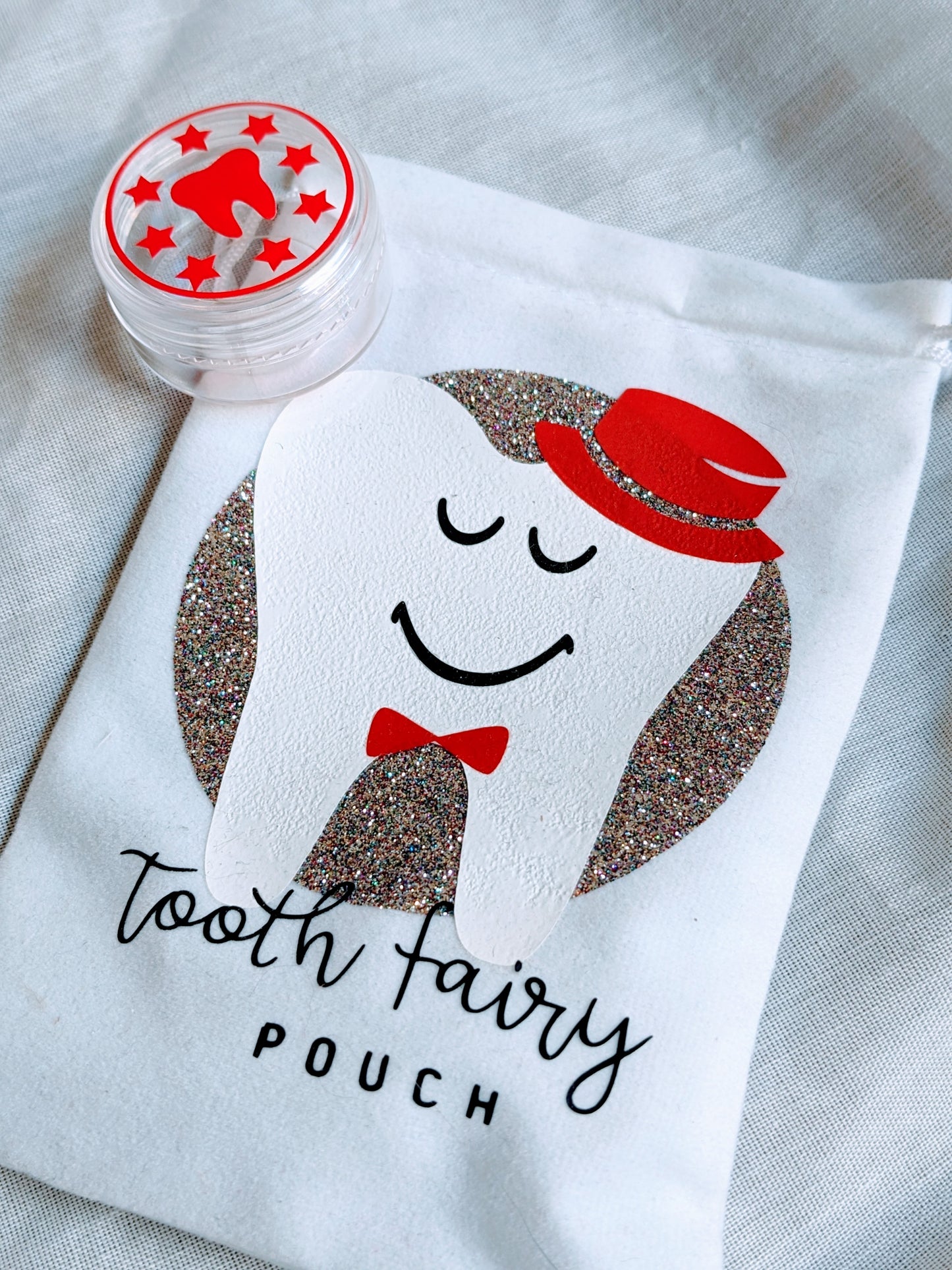 Tooth Fairy Bag - Red Top Hat