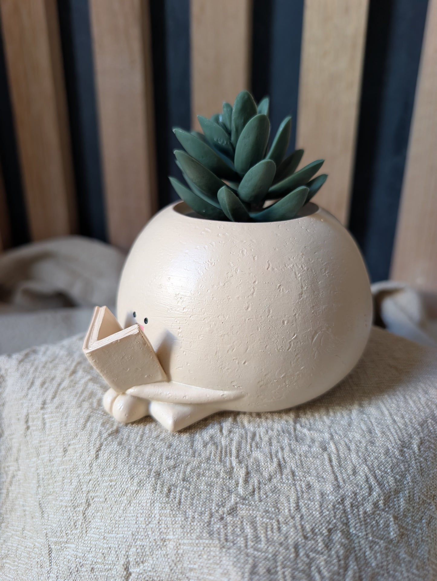 Book Lover Plant Pot - Quirky Ceramic Pot with Personality