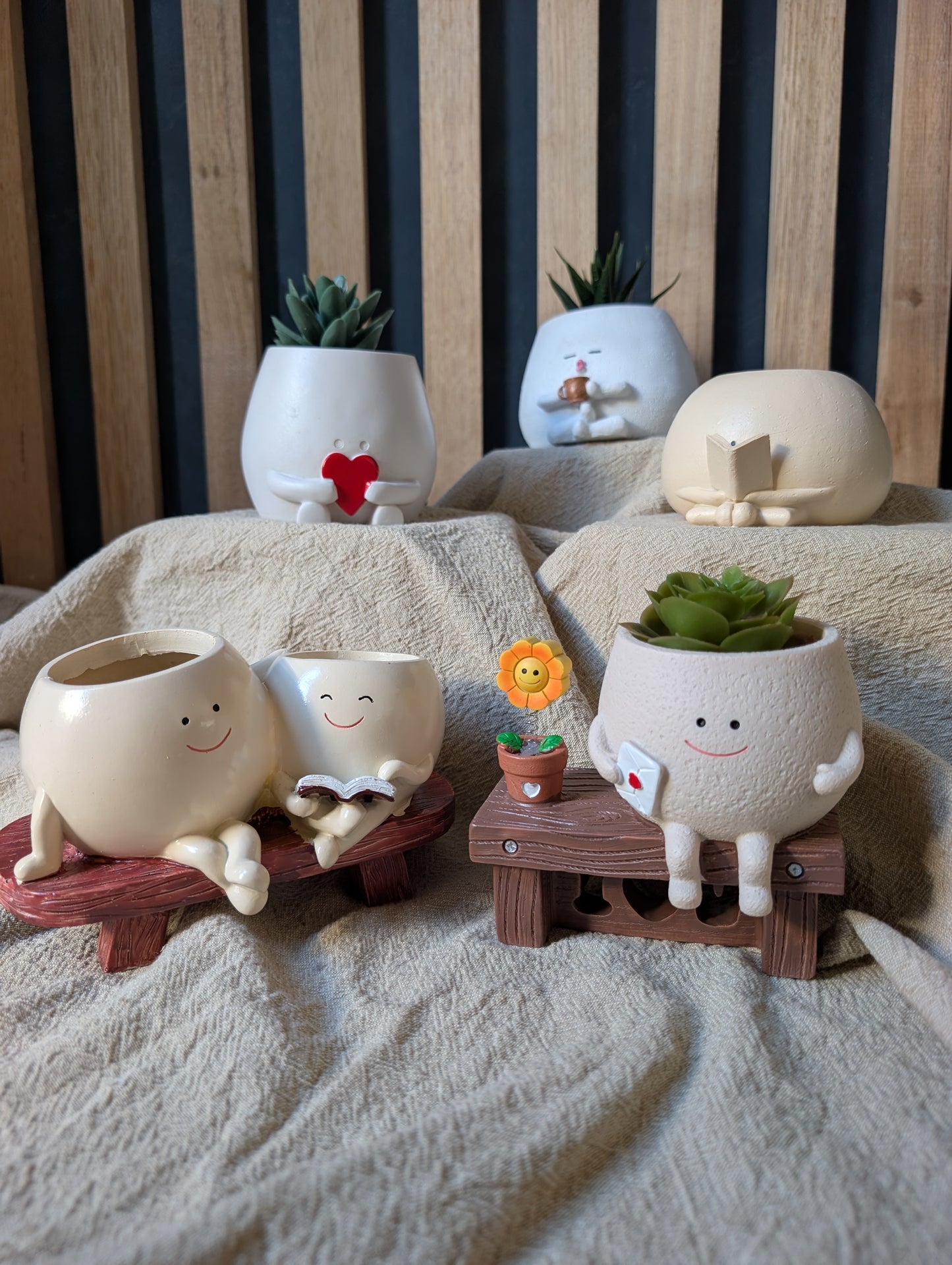 Book Lover Plant Pot - Quirky Ceramic Pot with Personality