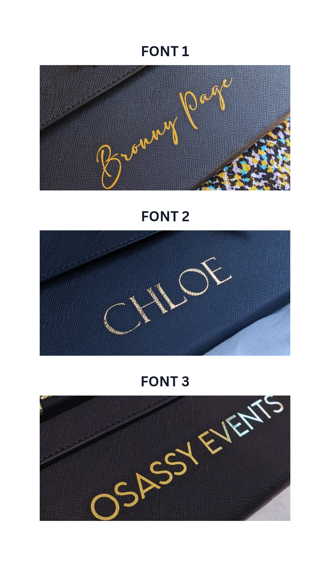 Black Personalised PU Leather Notebook