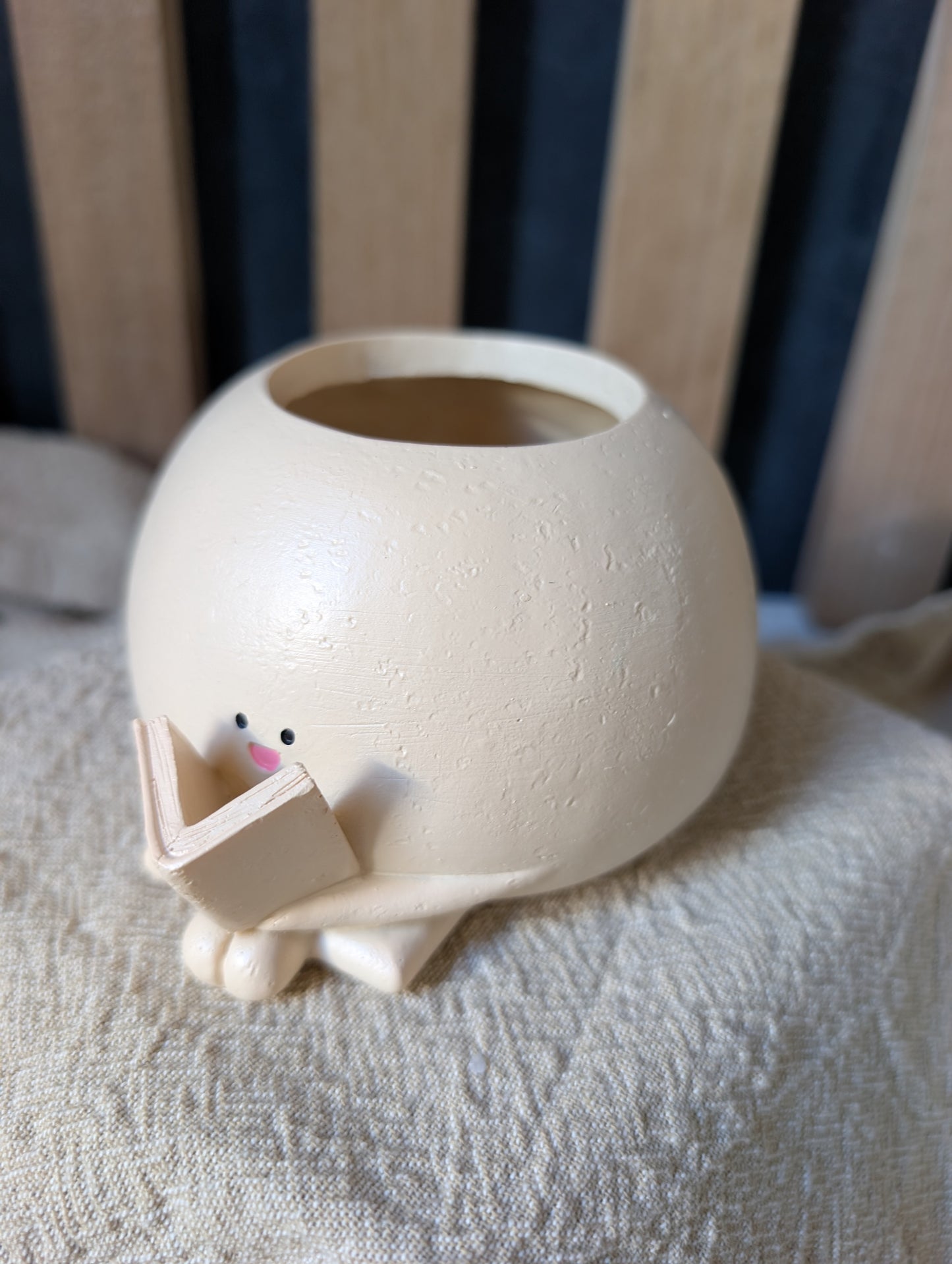 Book Lover Plant Pot - Quirky Ceramic Pot with Personality