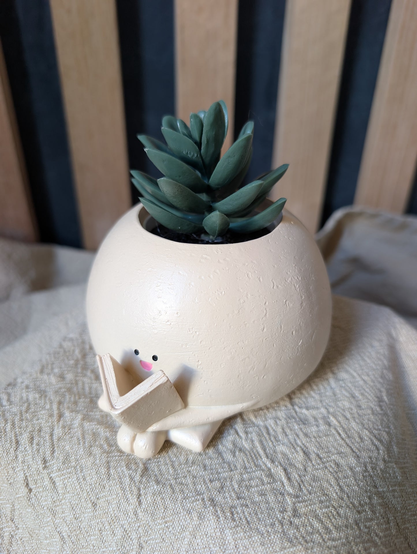 Book Lover Plant Pot - Quirky Ceramic Pot with Personality