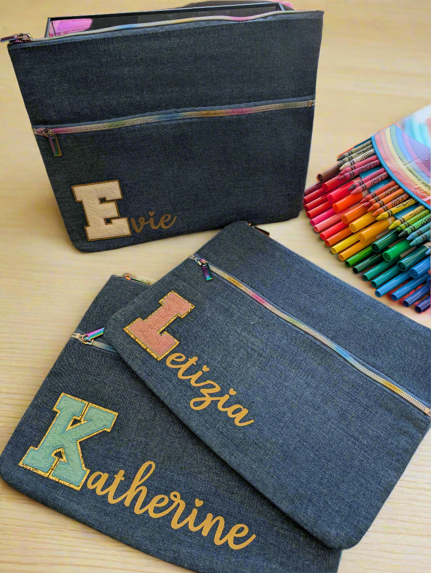 Denim Pencil Case