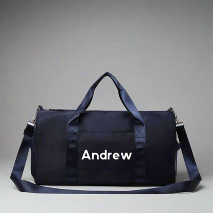 Navy Personalised Sports Duffle Bag