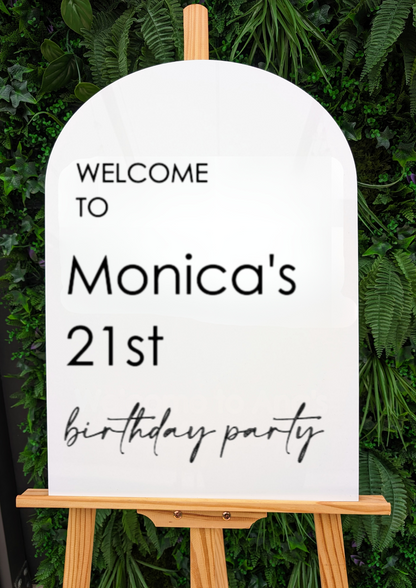 Welcome to Birthday Sign