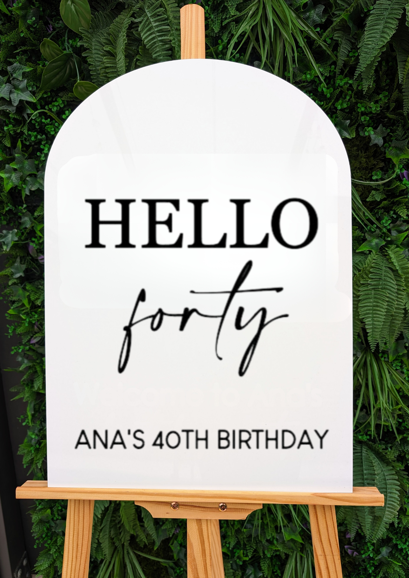 Birthday Welcome Sign