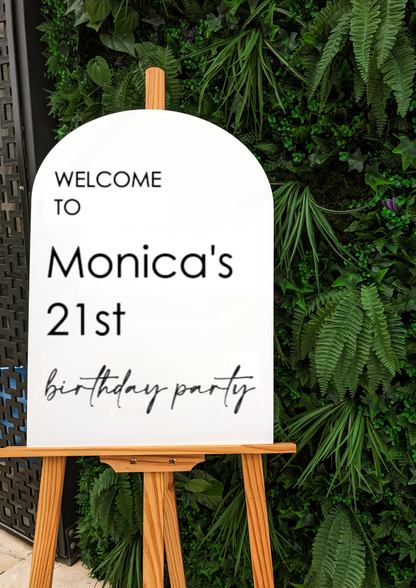 Welcome to Birthday Sign