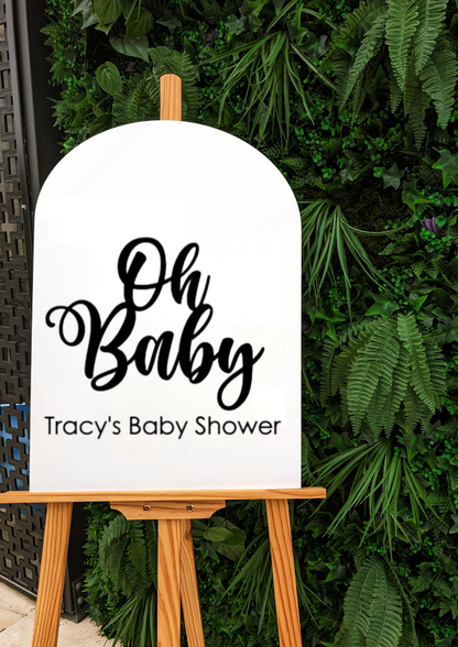 Oh Baby Shower Welcome Sign