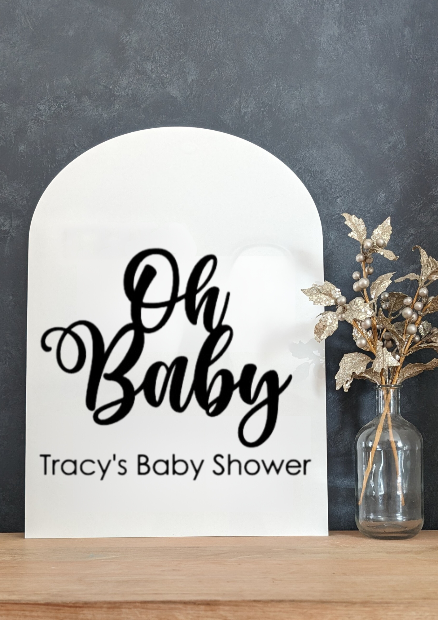 Oh Baby Shower Welcome Sign