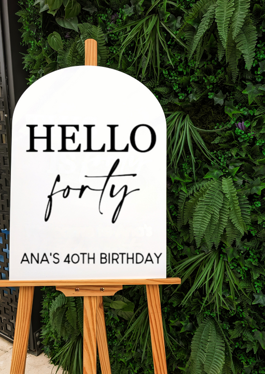 Birthday Welcome Sign