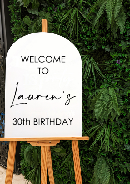 Welcome to Birthday Party Sign