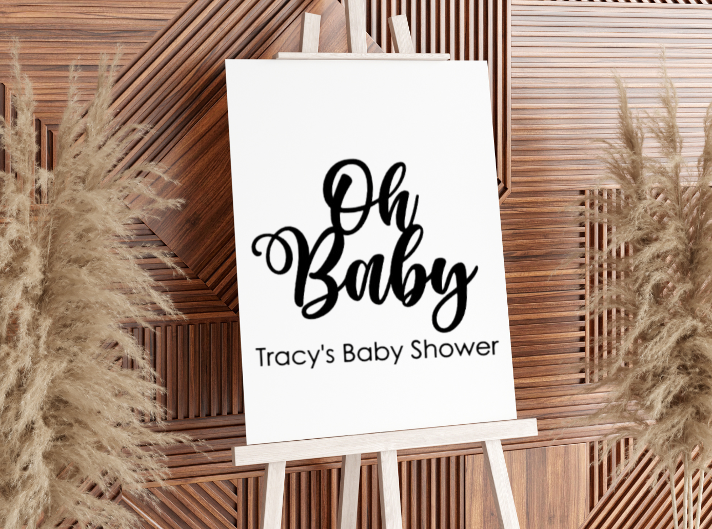 Oh Baby Shower Welcome Sign