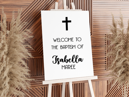 Welcome Sign for Baptism