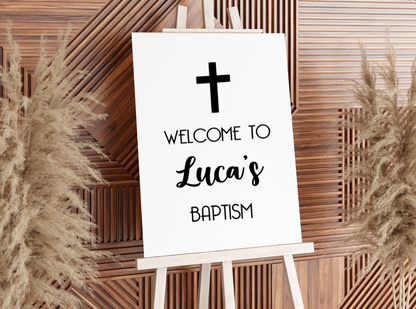 Baptism Welcome Sign