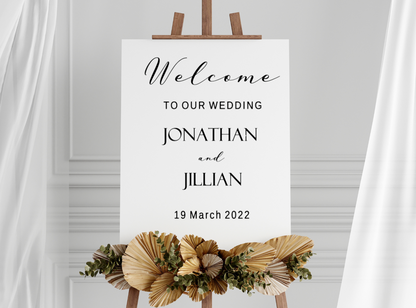 Wedding Welcome Sign