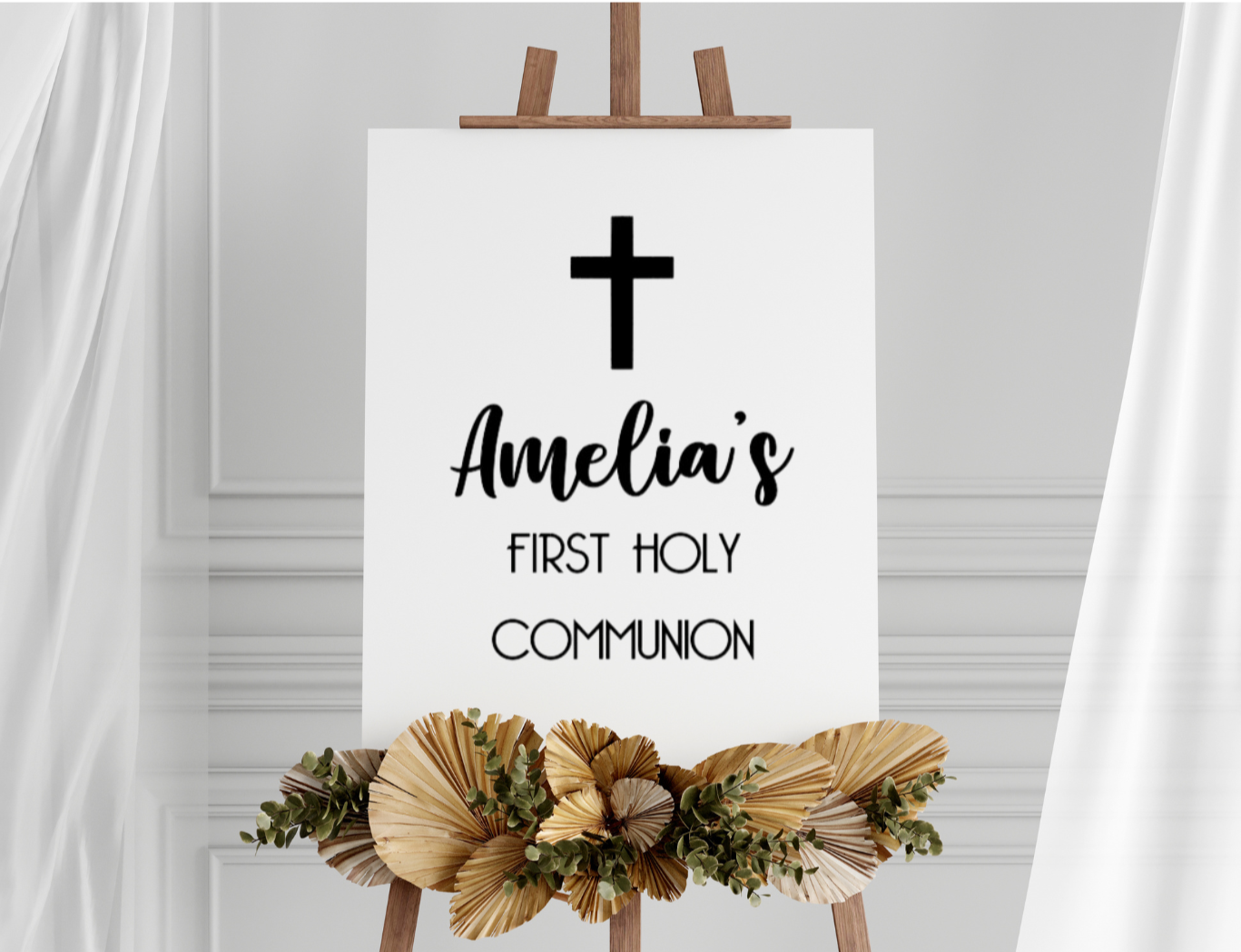 Communion Post Sign First Holy Communion Welcome Sign – Wattle Lane Designs