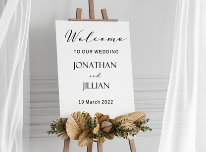 Wedding Welcome Sign