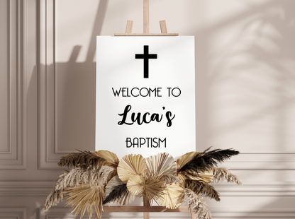 Baptism Welcome Sign