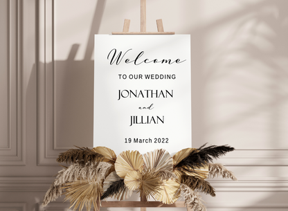 Wedding Welcome Sign