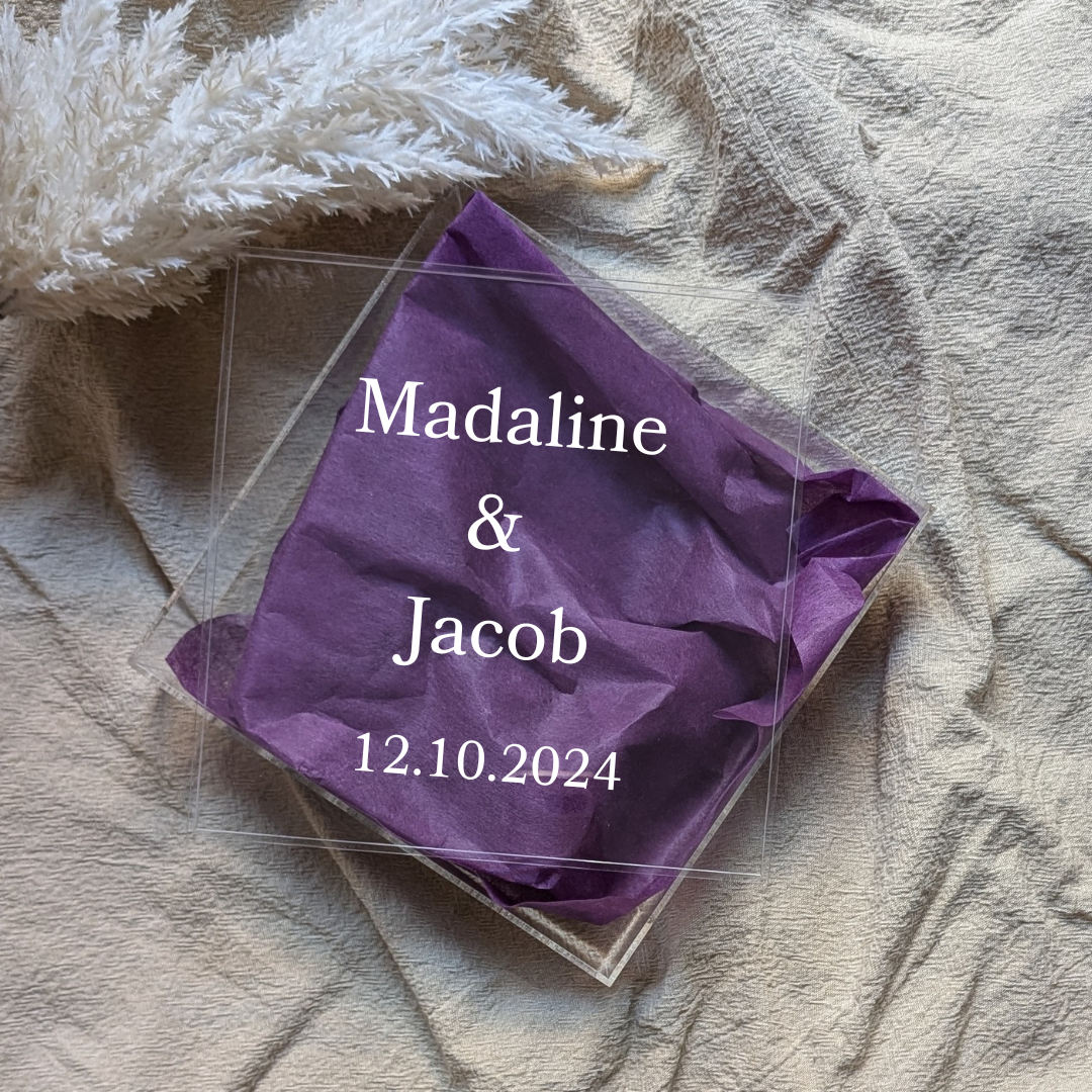 Wedding Acrylic Keepsake Box