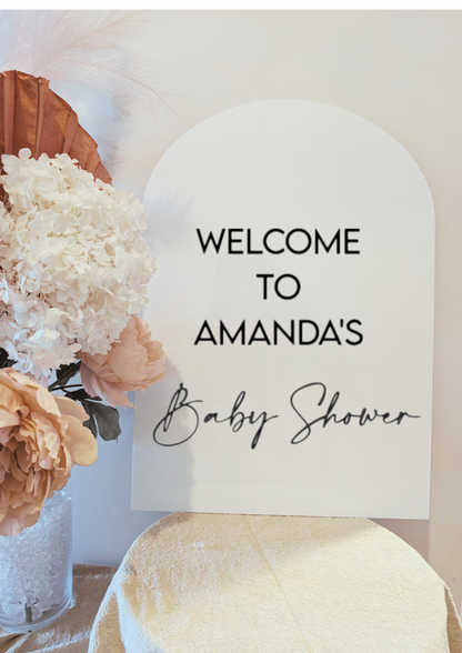 Baby Shower Welcome Sign