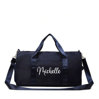 Navy Personalised Sports Duffle Bag