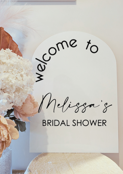 Welcome Sign Bridal Shower