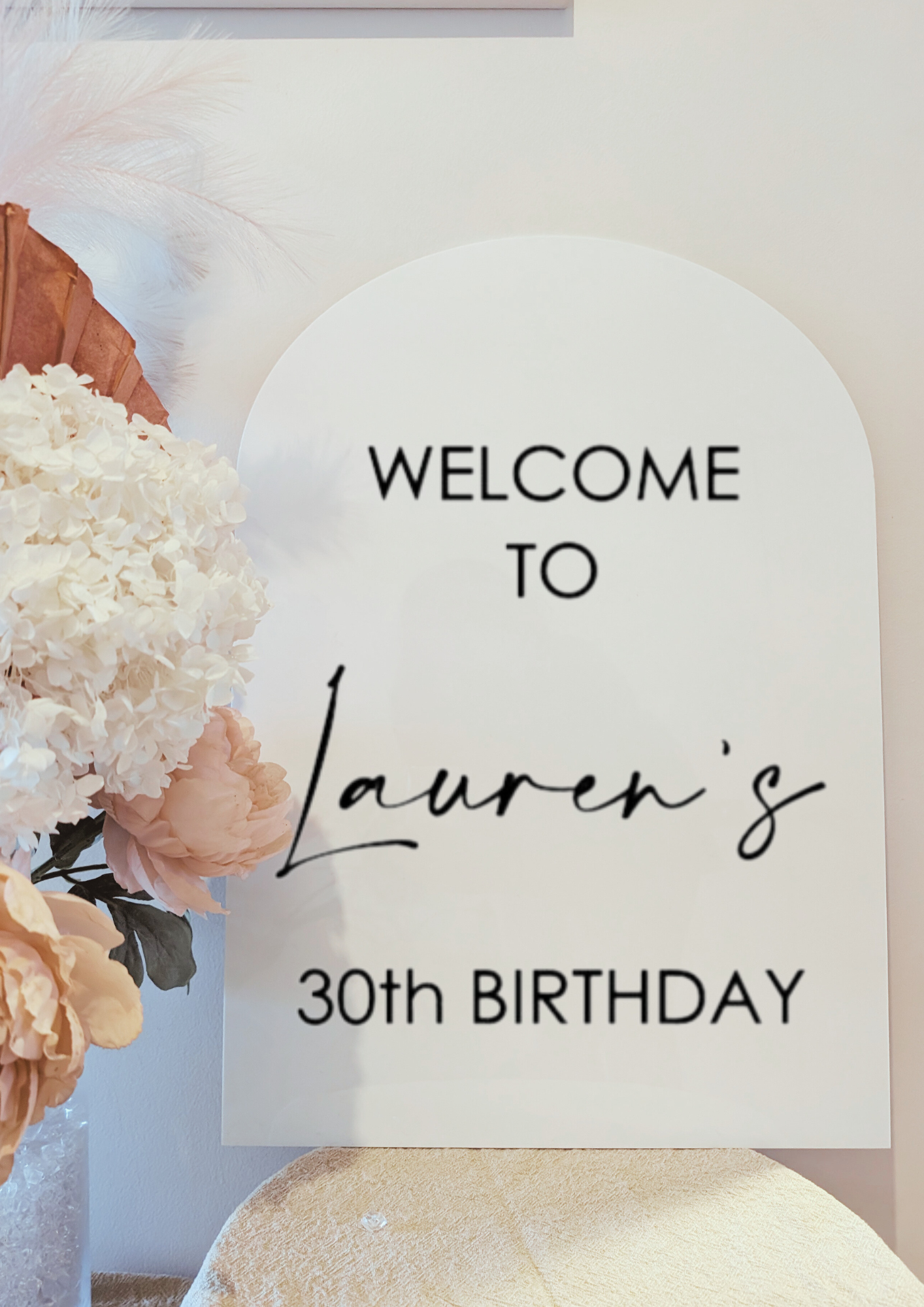 Welcome to Birthday Party Sign