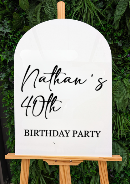 Acrylic Birthday Sign