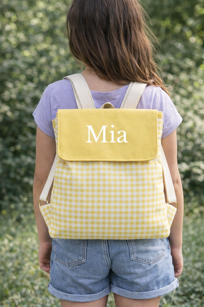 Gingham Backpack