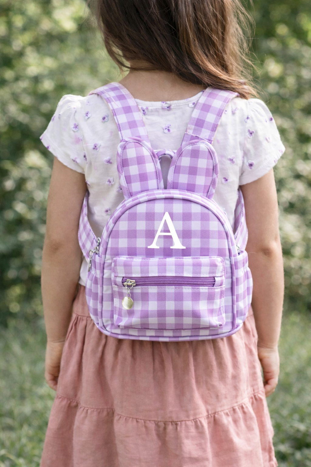 Gingham Bunny Mini Backpack