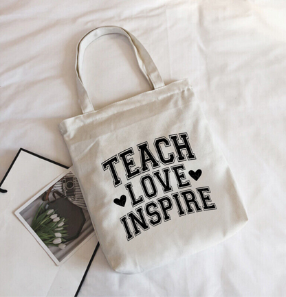 Teach Love Inspire Teacher Tote Bag