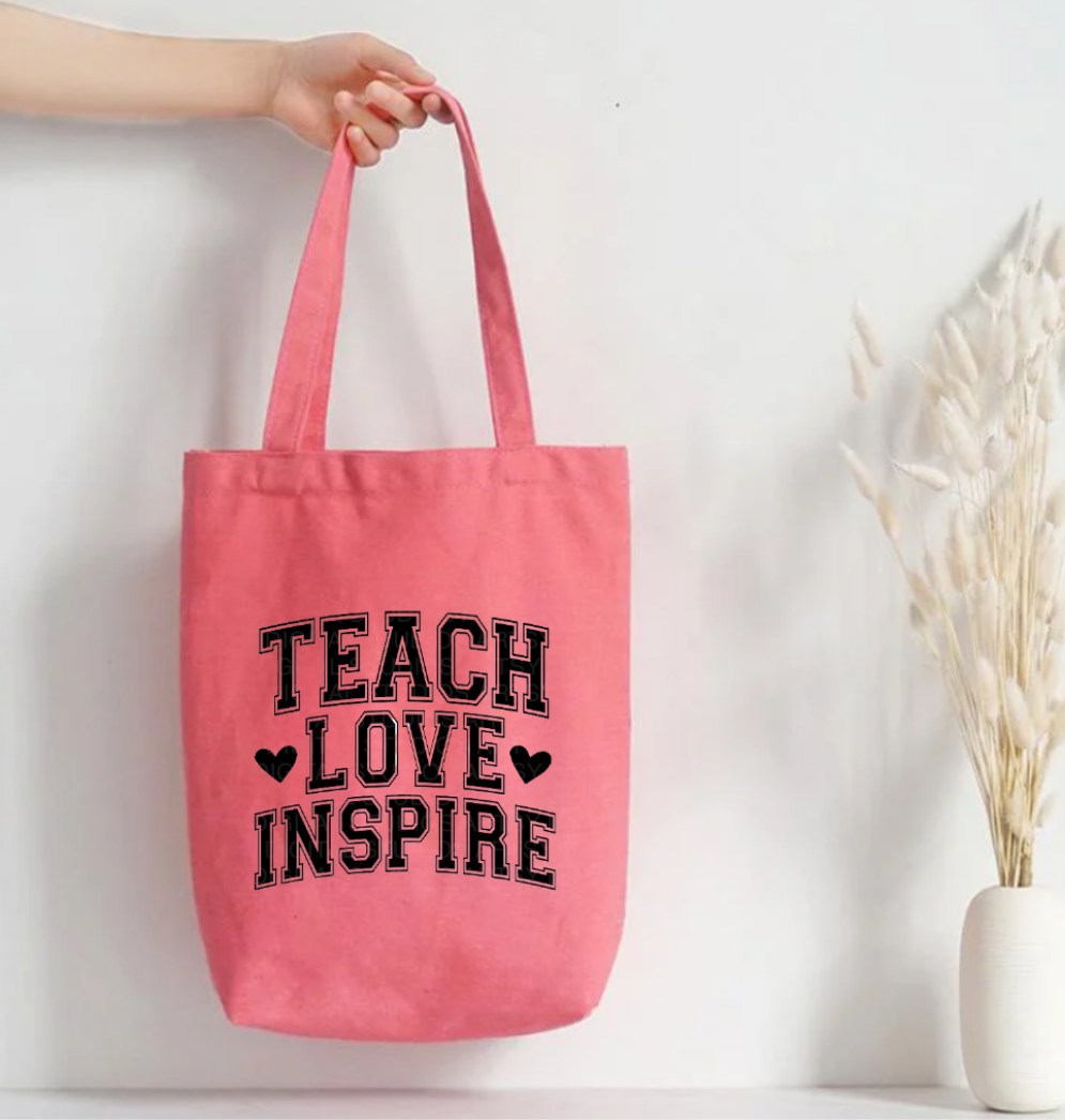 Teach Love Inspire Teacher Tote Bag