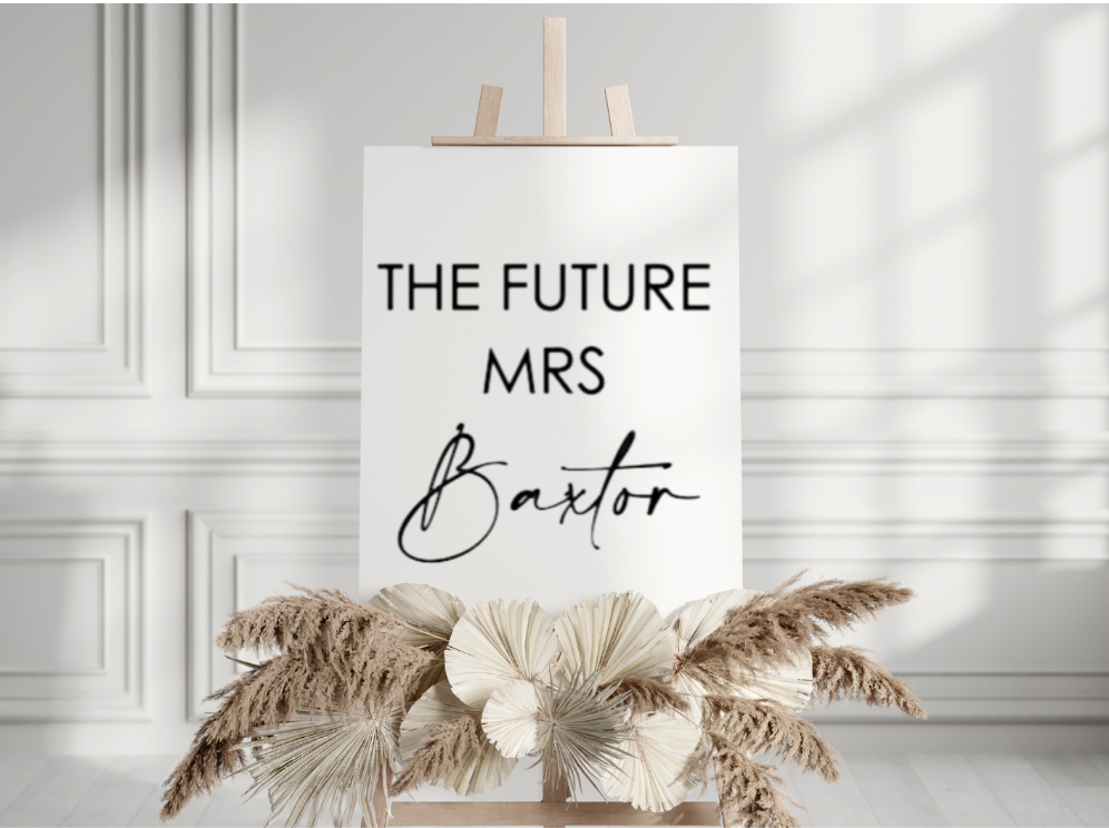 Future Mrs Bridal Shower Sign