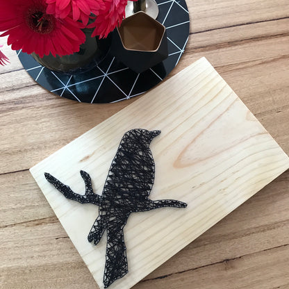 Country Home Bird Wooden String Art